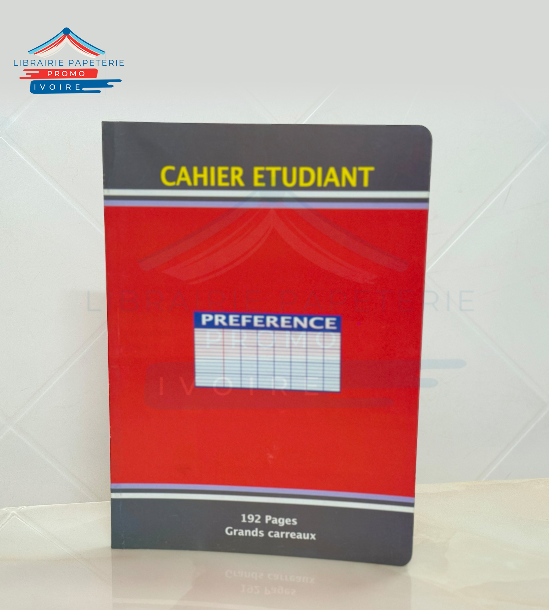 CAHIER ETUDIANT PREFERENCE  200 PAGES GRAND-CARREAUX