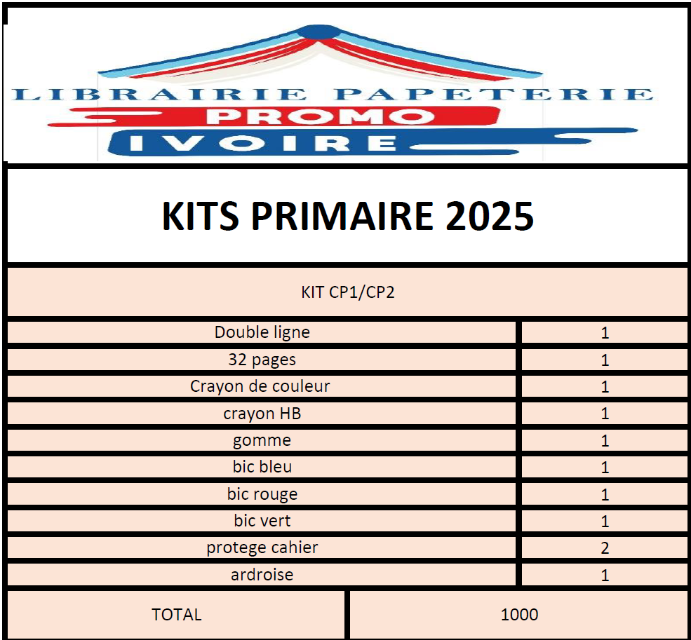 KIT PRIMAIRE STANDARD CP